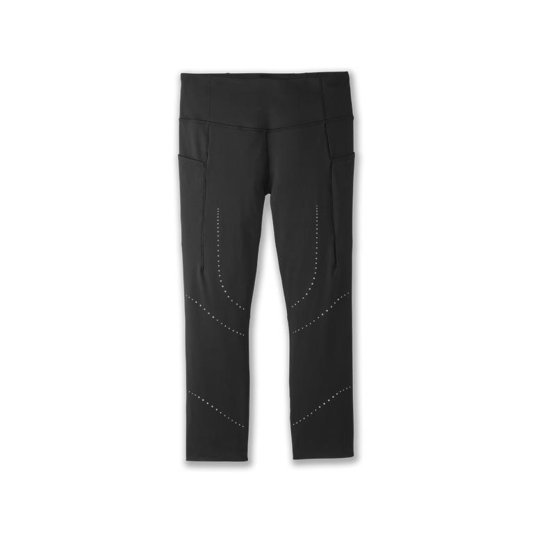 Brooks Method 3/4 Tight Capri Running Leggings - Women's - Black (09254-OCKJ)